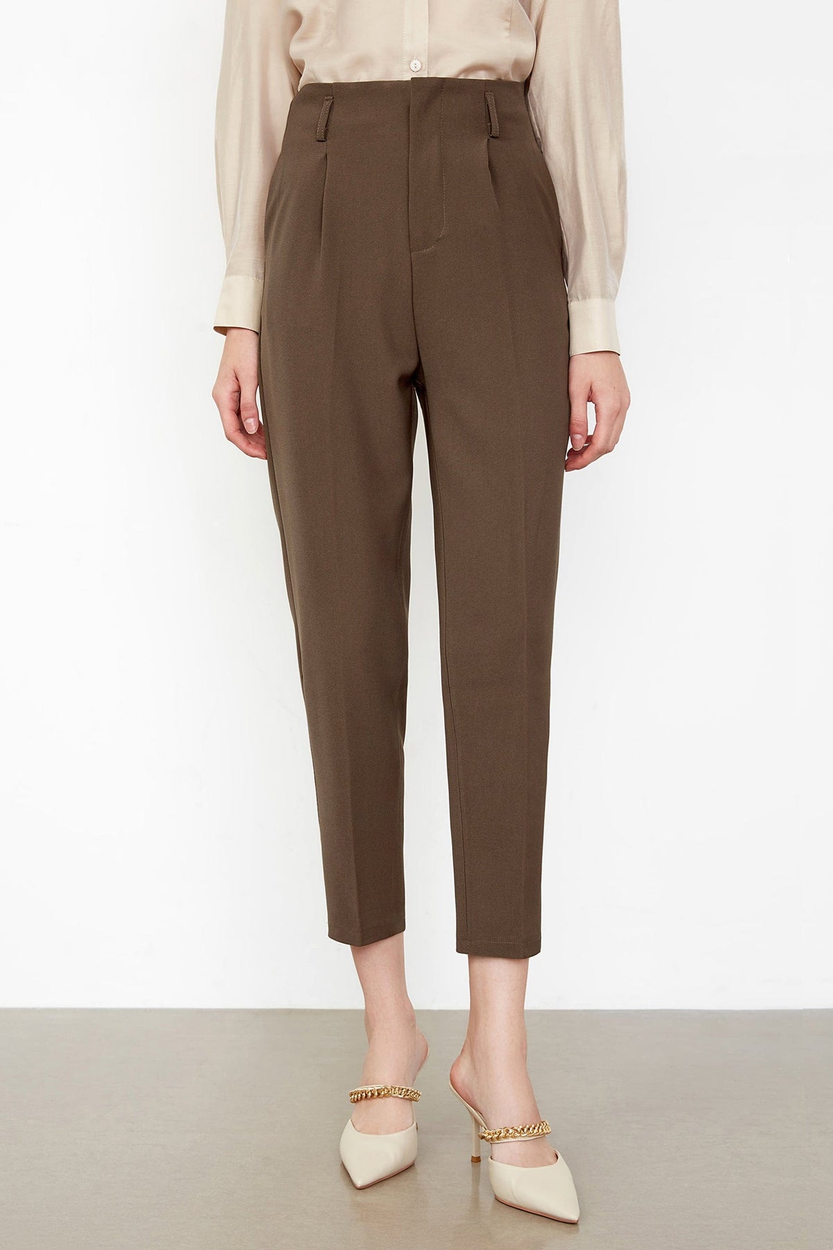 Kamren Saddle Brown Straight Leg Pants