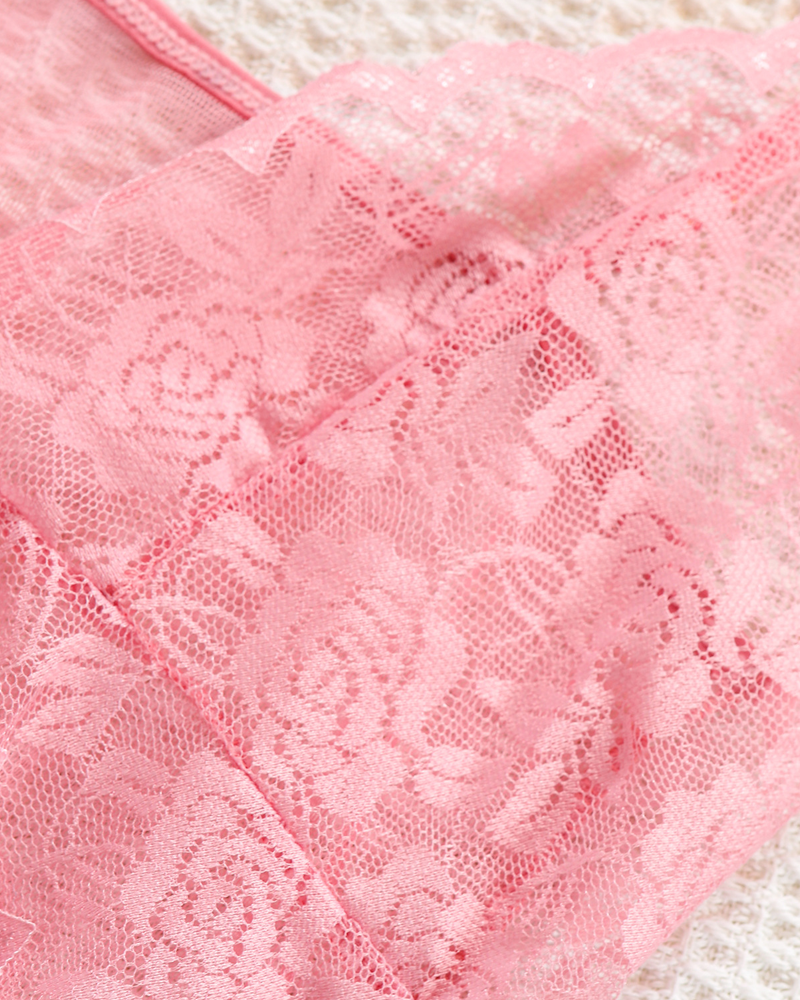 Sheer Mesh Babydoll Nightgown