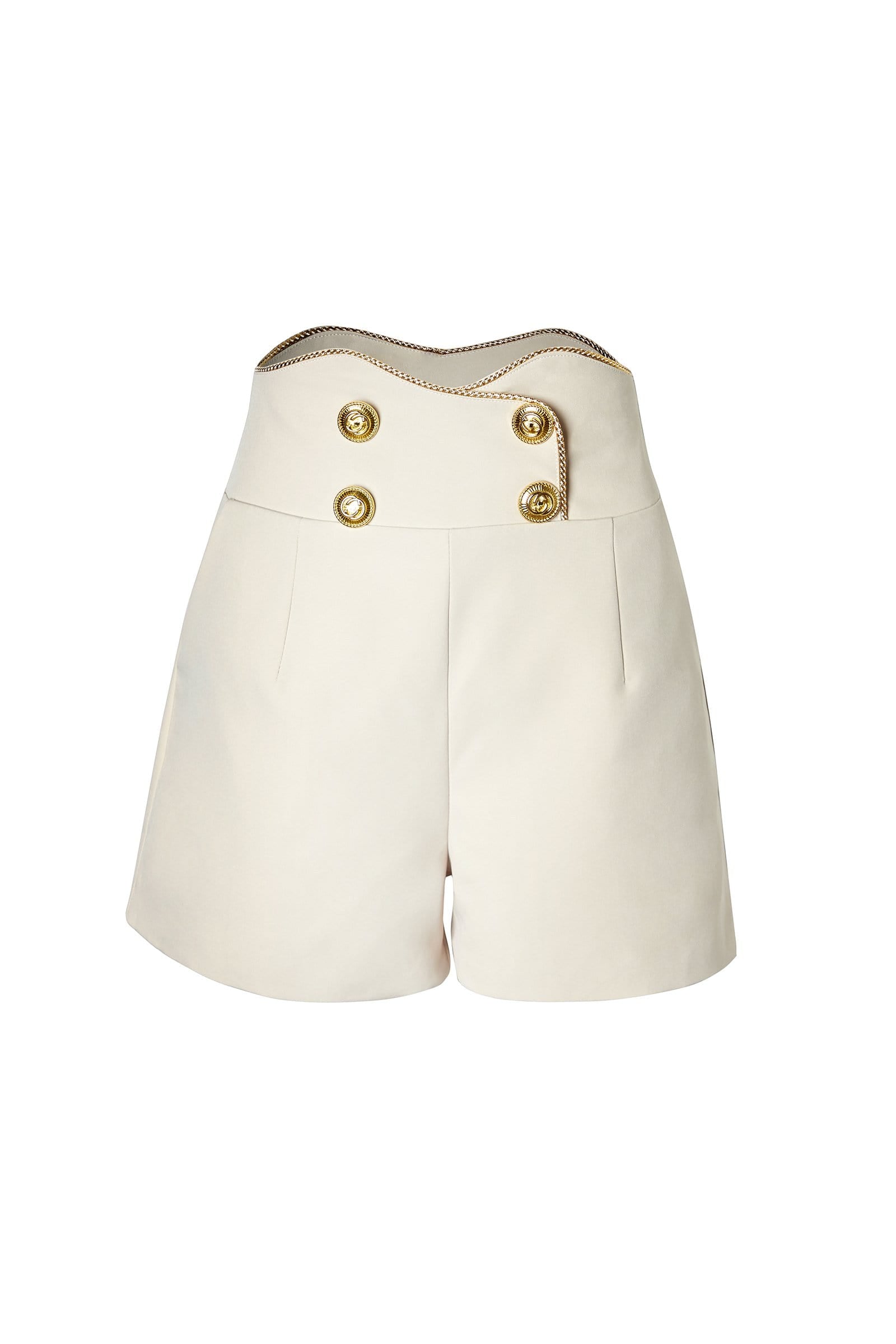 Nechama Beige Nautical Short Pants