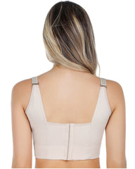 2-Pack Extra Firm High Compression Full Cup Push Up Bra - Tan