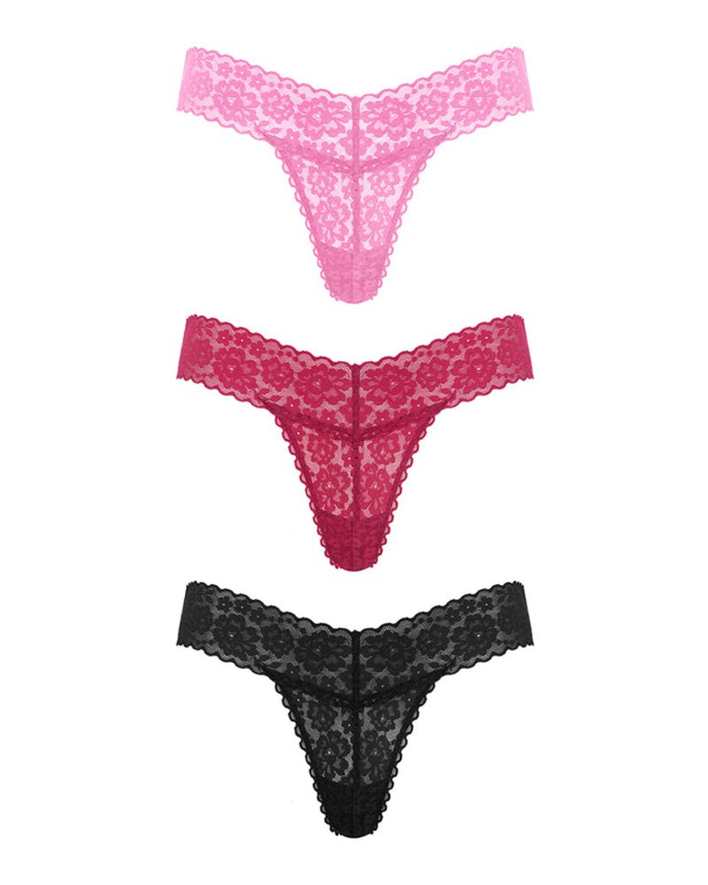 Soft Lace Cheeky Thong Underwear