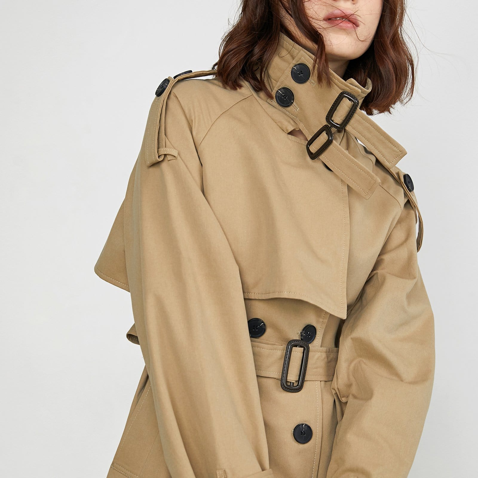 Sydel Wheat Belt Trench Coat