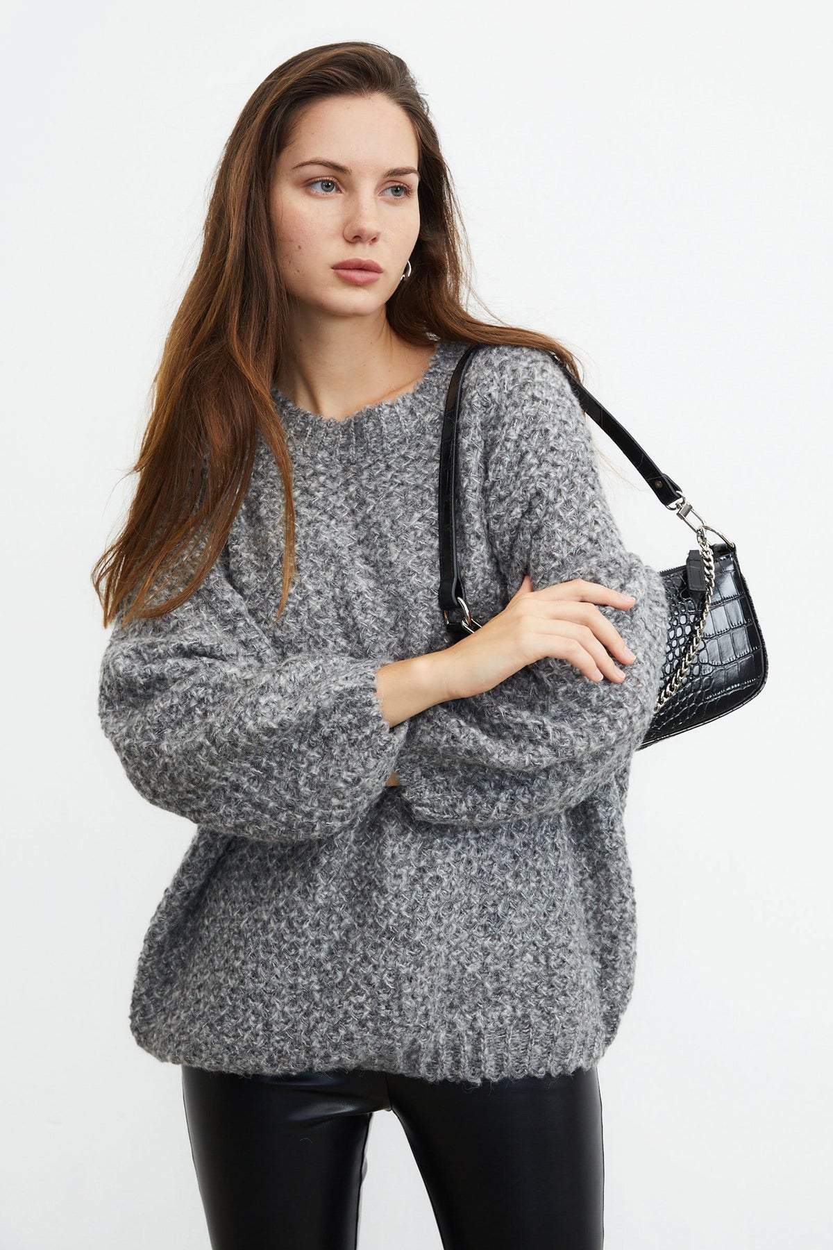 Marley Grey Beehive Sweater
