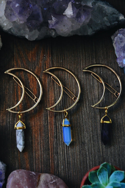 Moon Rhinestone Hair Ornaments