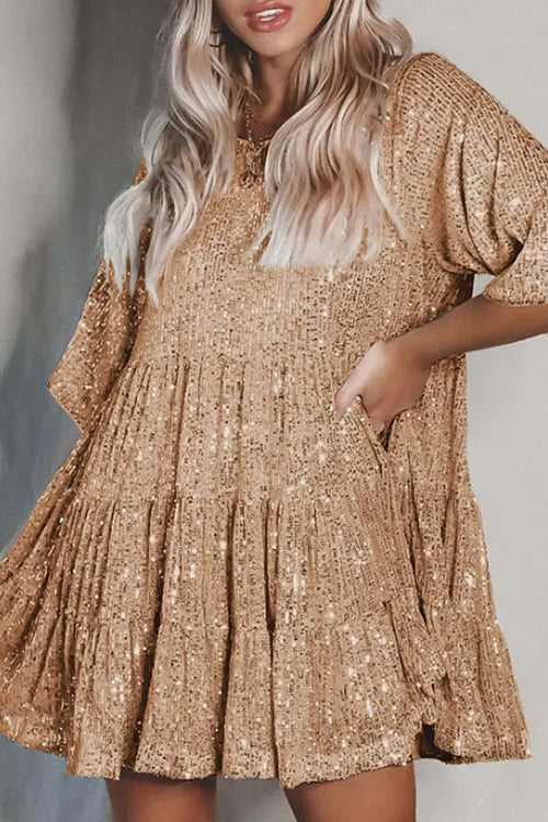 Beautiful Evenings Sequins Mini Dress - 10 Colors