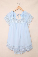 For The Weekend Lace Short Sleeve Top - 5 Colors