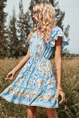 Blooming Bouquet Floral Print Mini Dress - 2 Colors