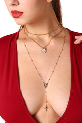 Cross Layer Chain Necklace