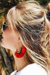 Tassel Drop Sector Earrings