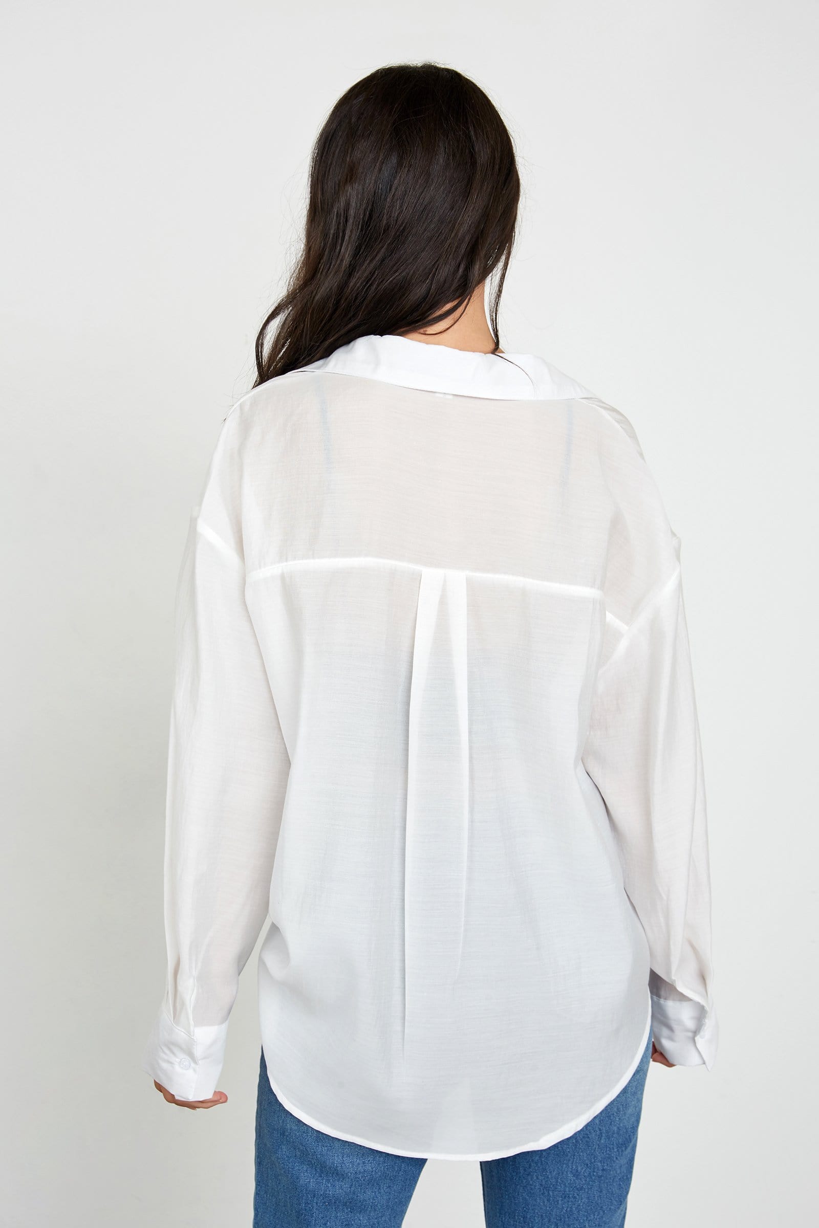 Hellen White Oversized Shirt