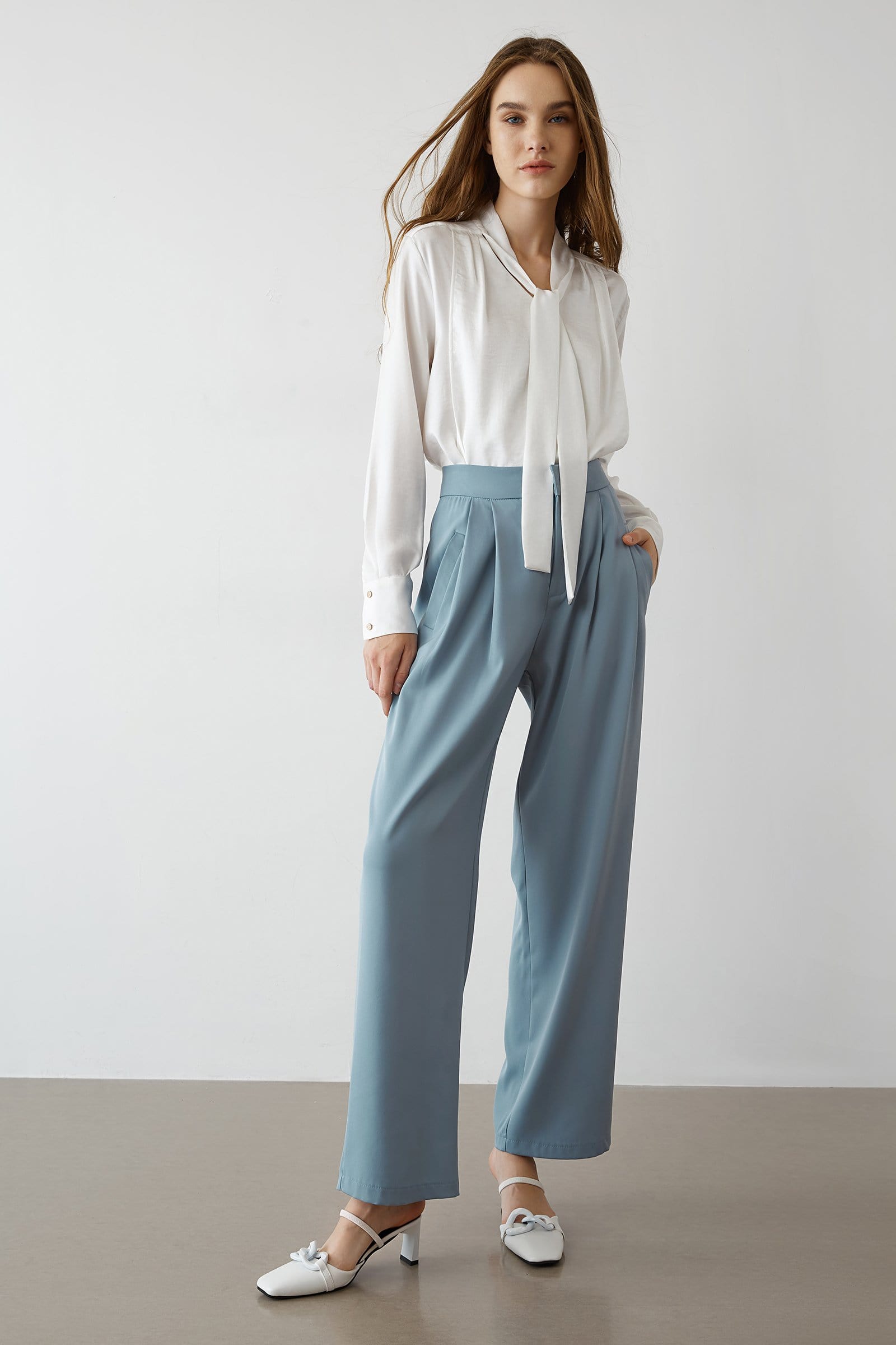 Eleni White Tie Shirt