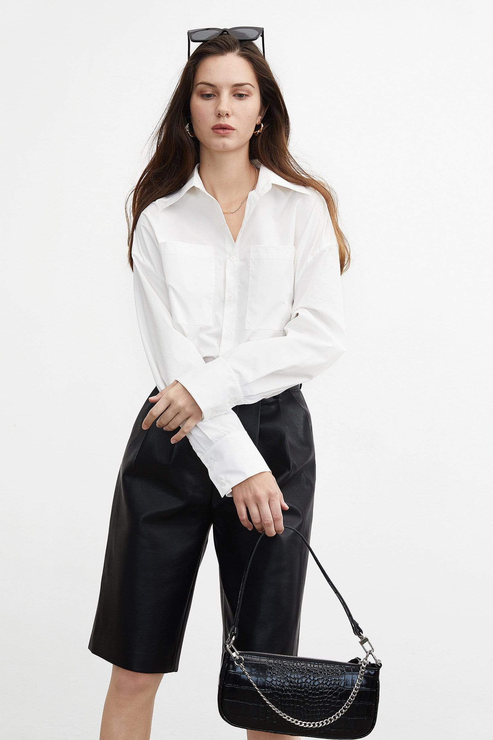 Essential White Button-Up Shirt