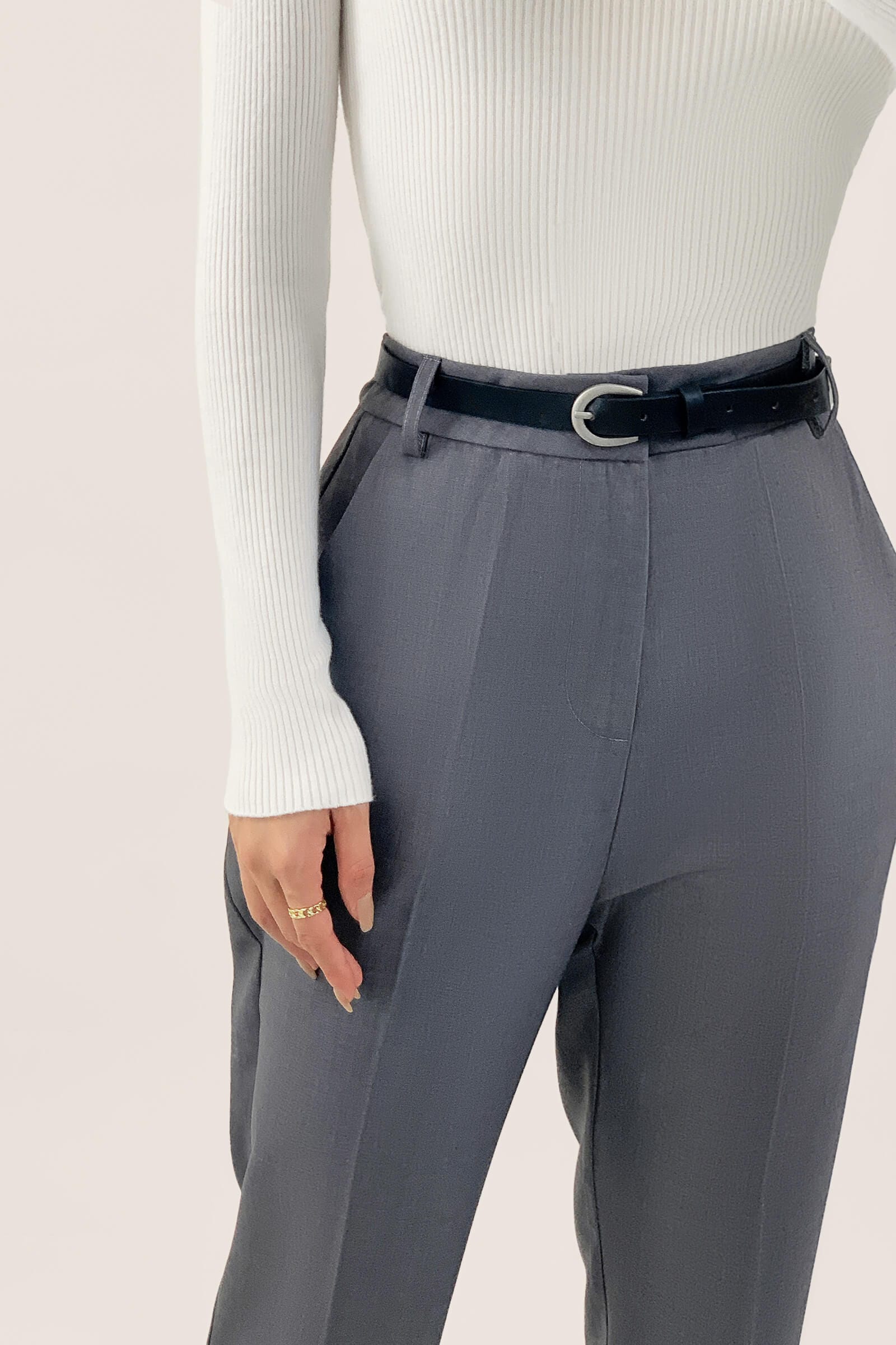 White Knitted Cut Out Detail Sweater