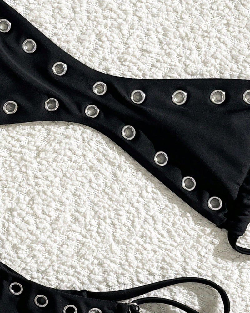 Mini Bandeau Backless Tie-Side Bikini