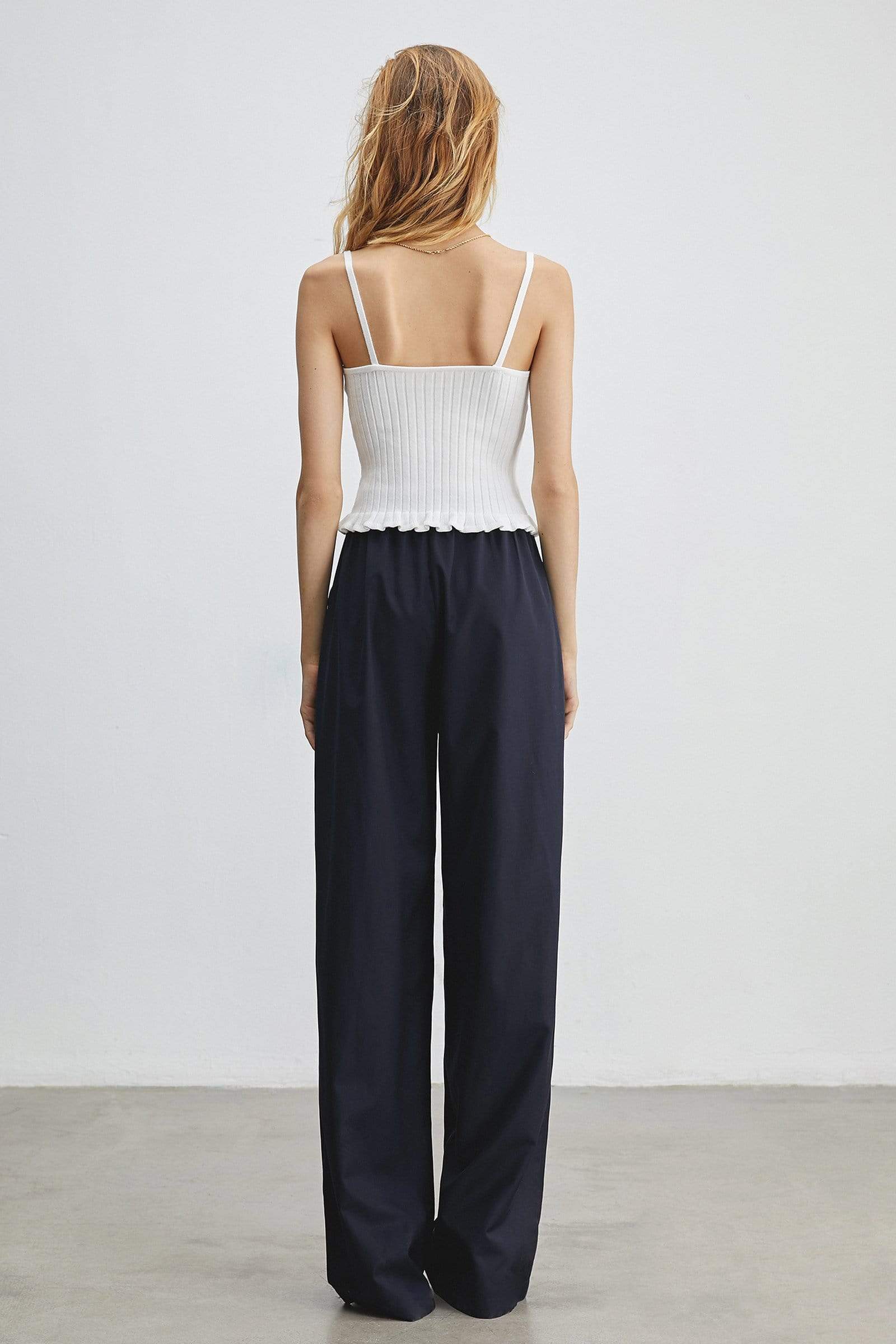 Tara Black Slouchy Wide Leg Pants