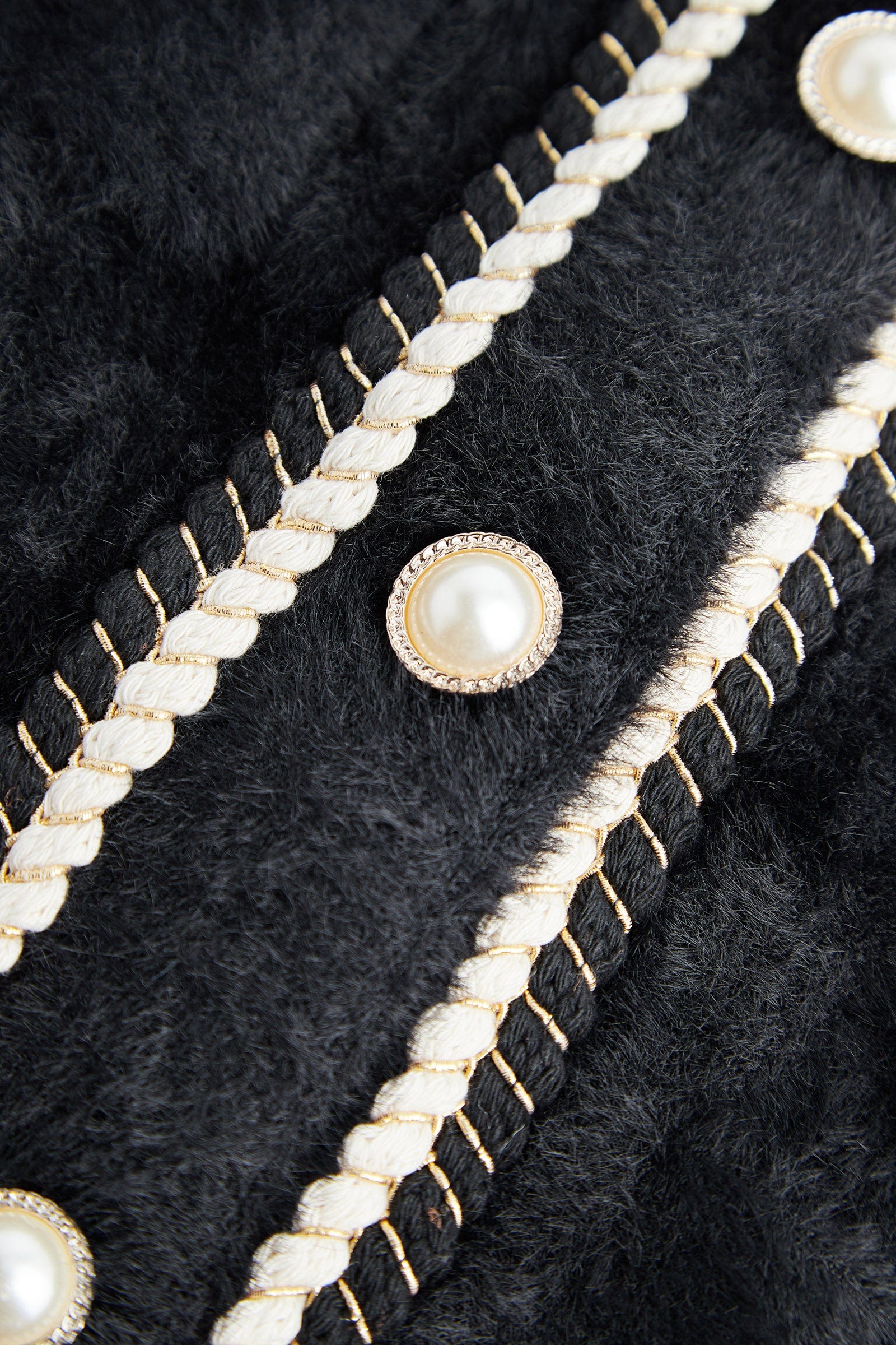 Yasmina Black Drop Shoulder Chunky Knit Cardigan