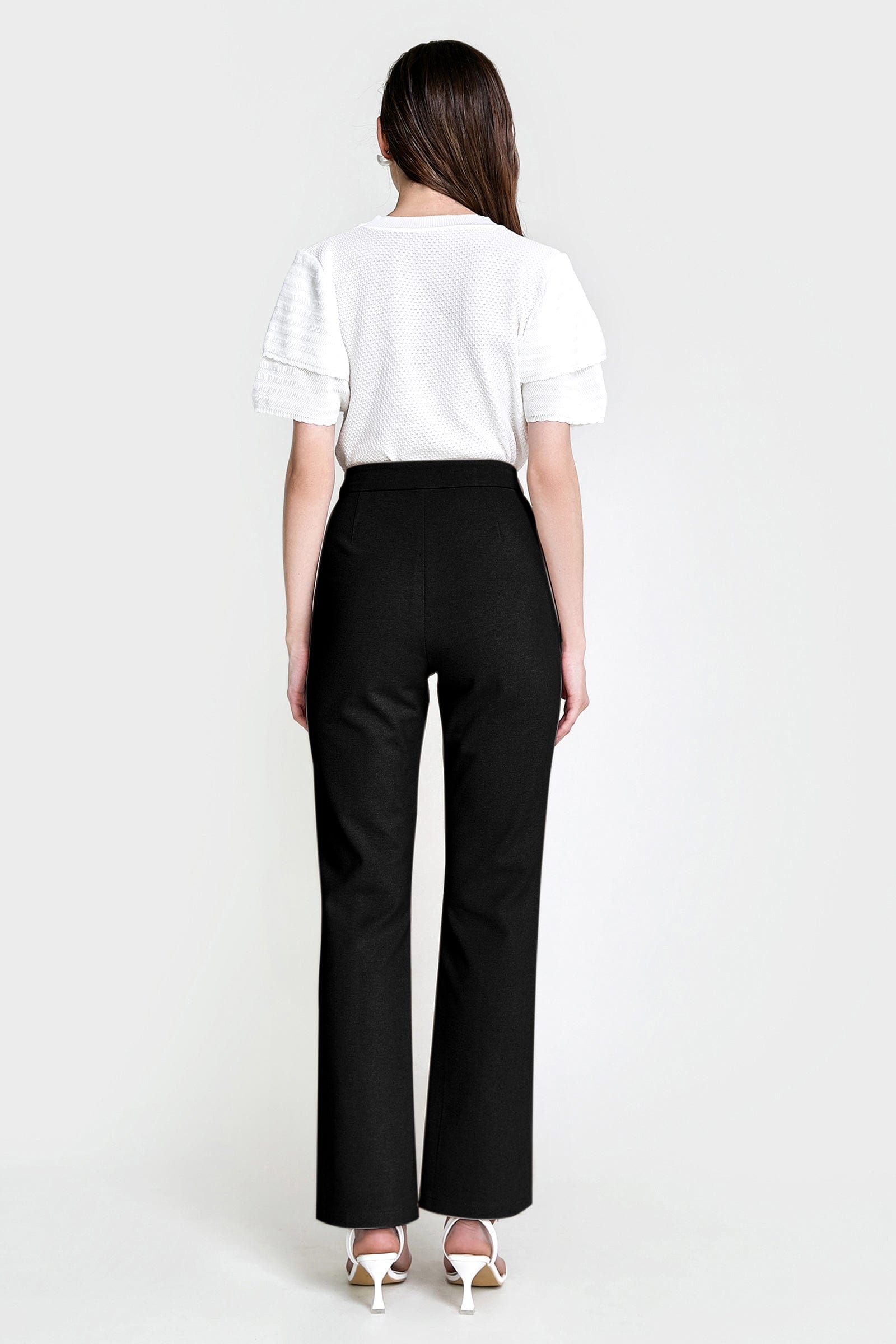 Ebrill Black Straight Leg Pants