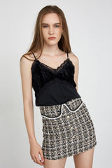 Alyse Black Lace Tank Top