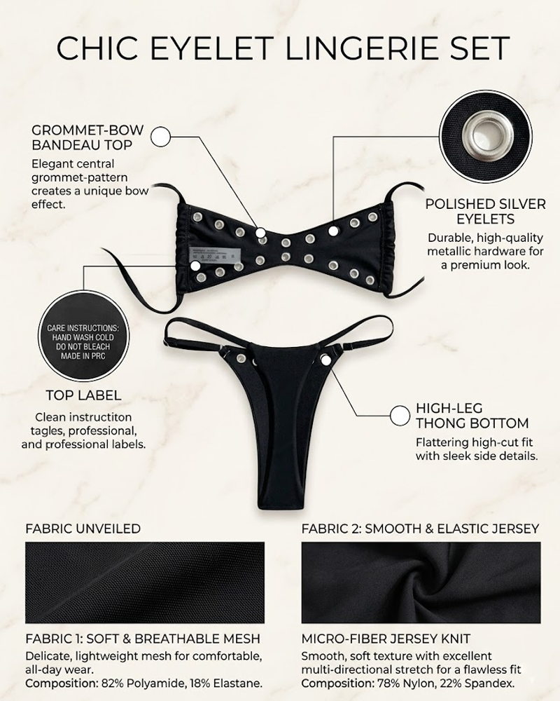 Mini Bandeau Backless Tie-Side Bikini