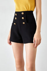 Violette Black  Nautical Shorts