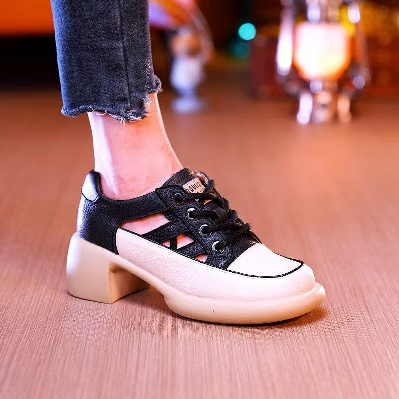 Ladies new summer hollow high heel sandals