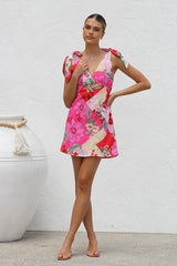 Your Sweetie Print Tie-Strap Mini Dress - 3 Colors