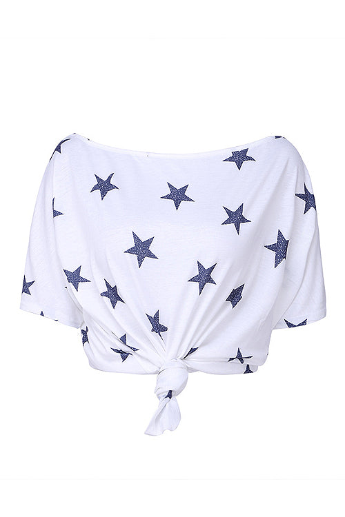 Basics Essential Star Light Knotted Tee - 3 Colors