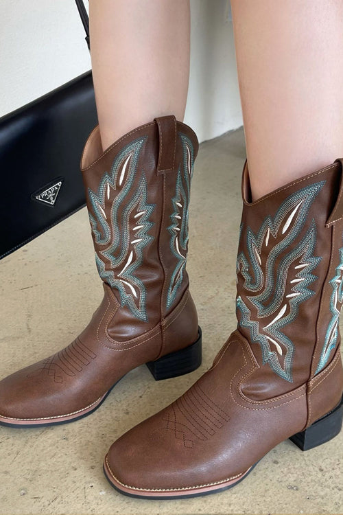 Legend Faux Leather Western Boot - 2 Colors