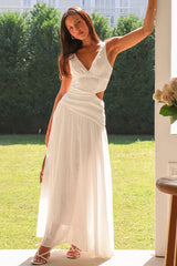 Moment Maker V-Neck Cutout Maxi Dress - 3 Colors