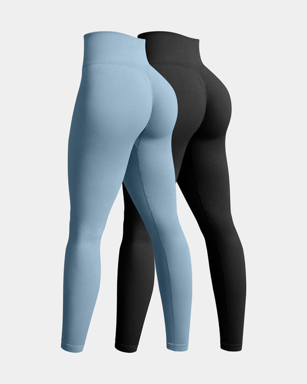 Seamless High Waist Butt Liftings Yoga Leggings2 Pieces