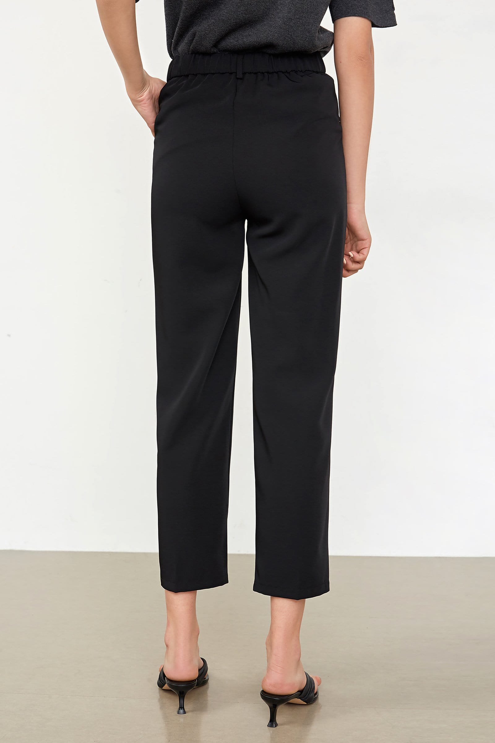Mafalda Black Straight Leg Pants
