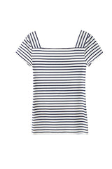 Striped Square Neck T-Shirt