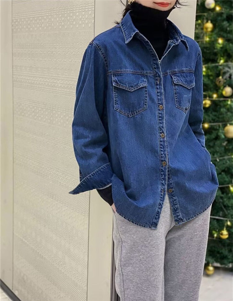 Loose Casual Denim Top Jacket