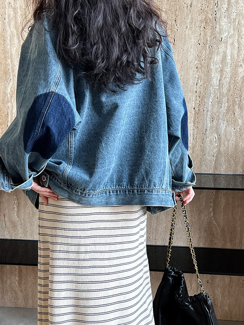 Contrasting Knitted Vest Skirt