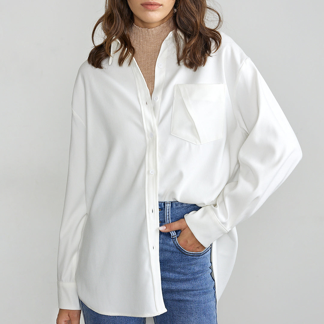 Oonagh White Long Sleeve Shirt