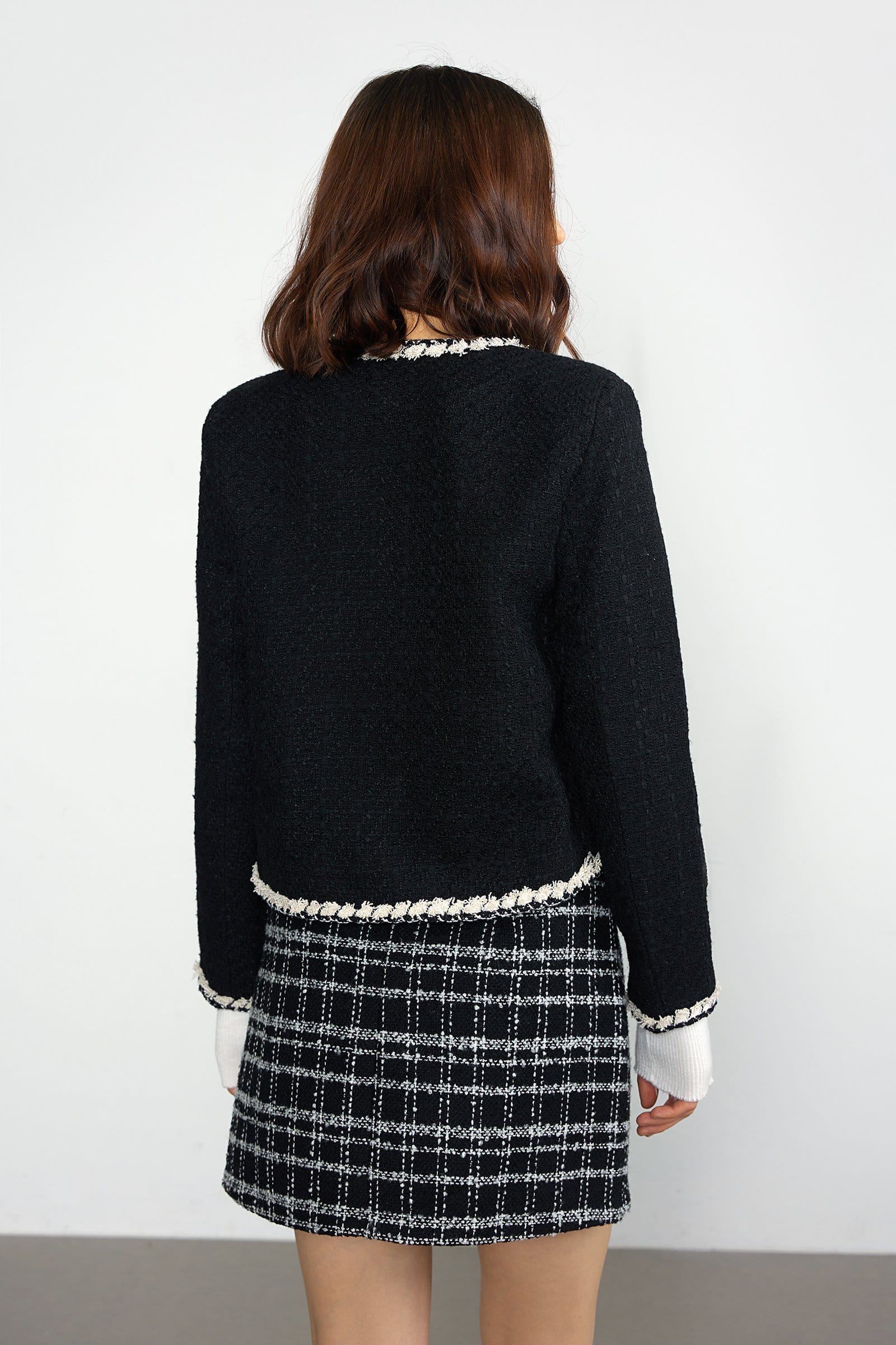 Jacey Black Double Breasted Jacket