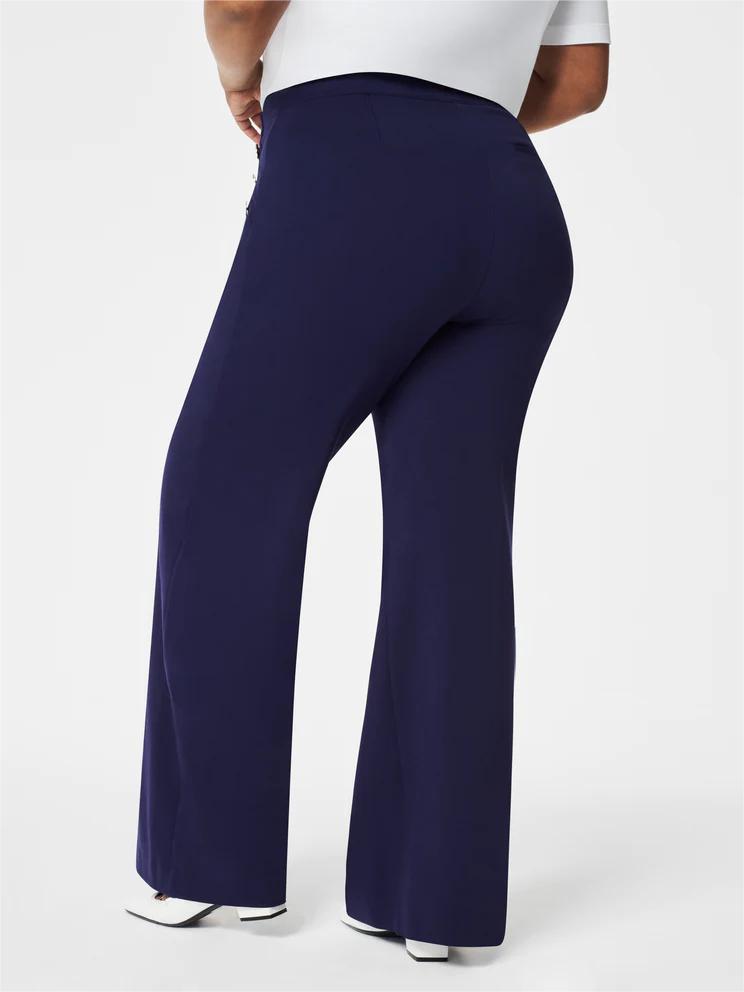Button wide-leg flat T-shirt