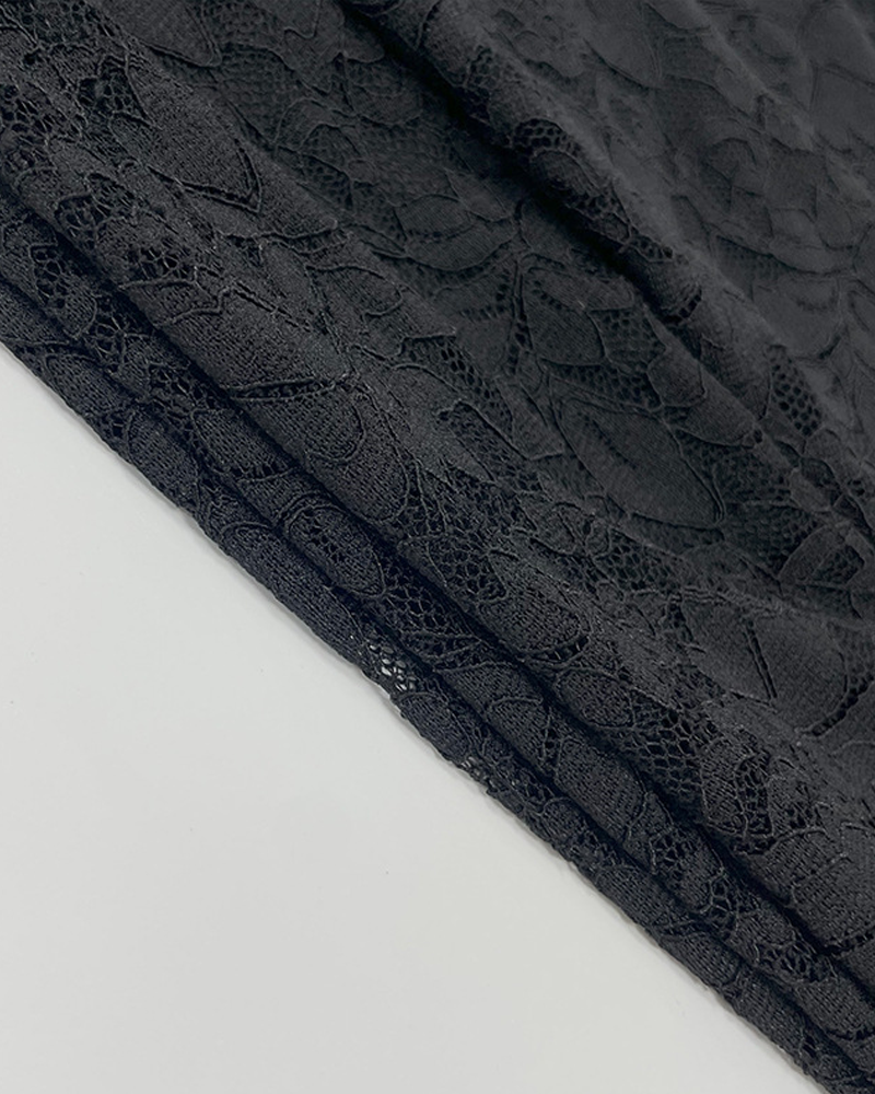 Lace V-Neck Backless Slim Fit Bodycon Dress