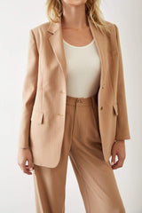 Zariah Oversize Brown Blazer