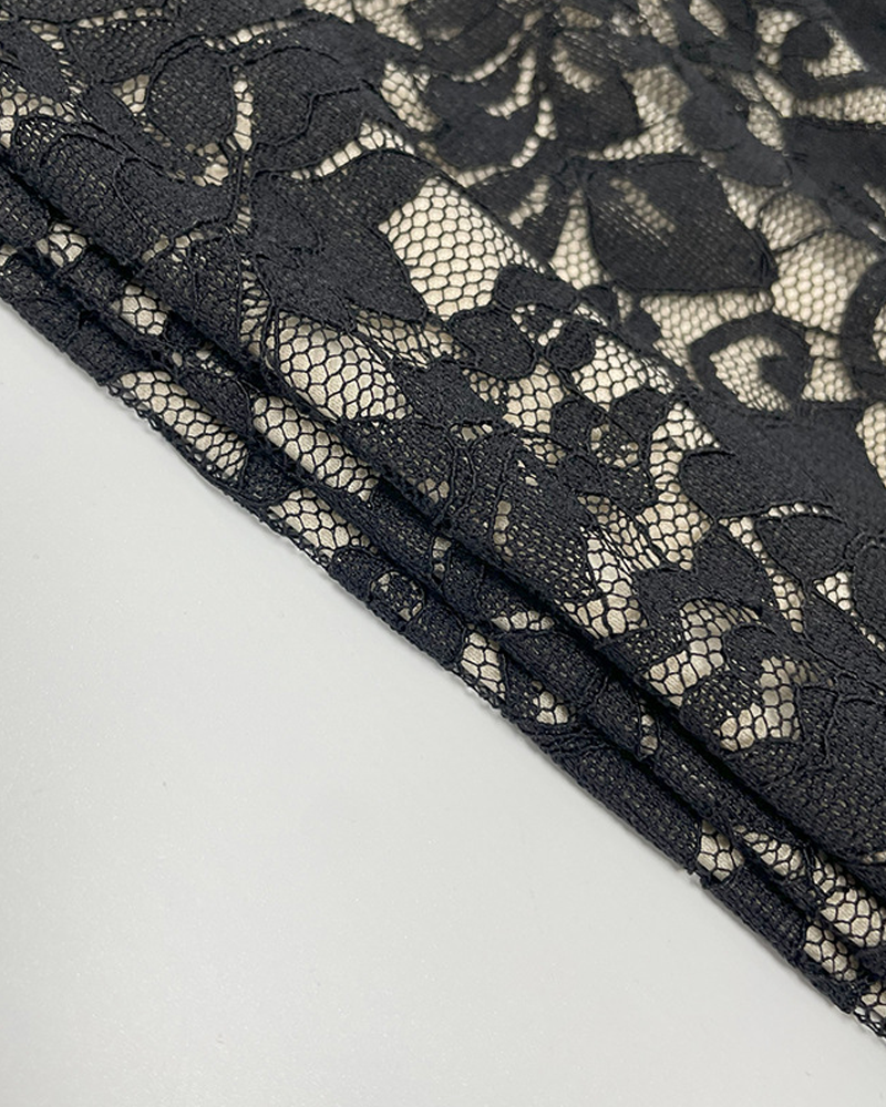 Lace V-Neck Backless Slim Fit Bodycon Dress
