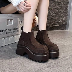 9CM High Platform Ankle Boots