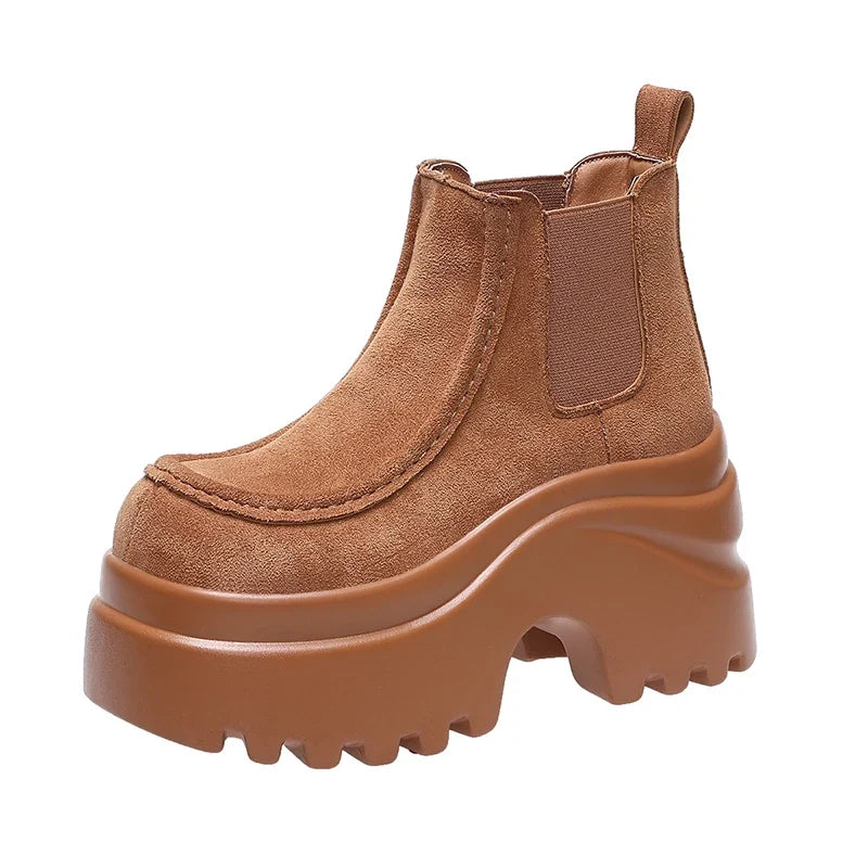 9CM High Platform Ankle Boots
