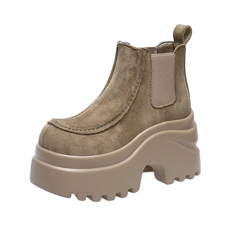 9CM High Platform Ankle Boots