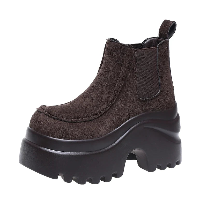 9CM High Platform Ankle Boots