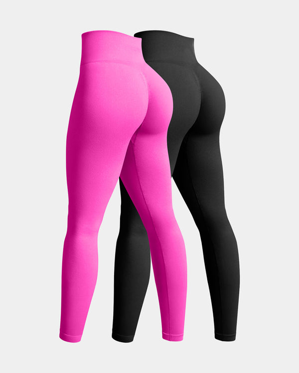 Seamless High Waist Butt Liftings Yoga Leggings2 Pieces