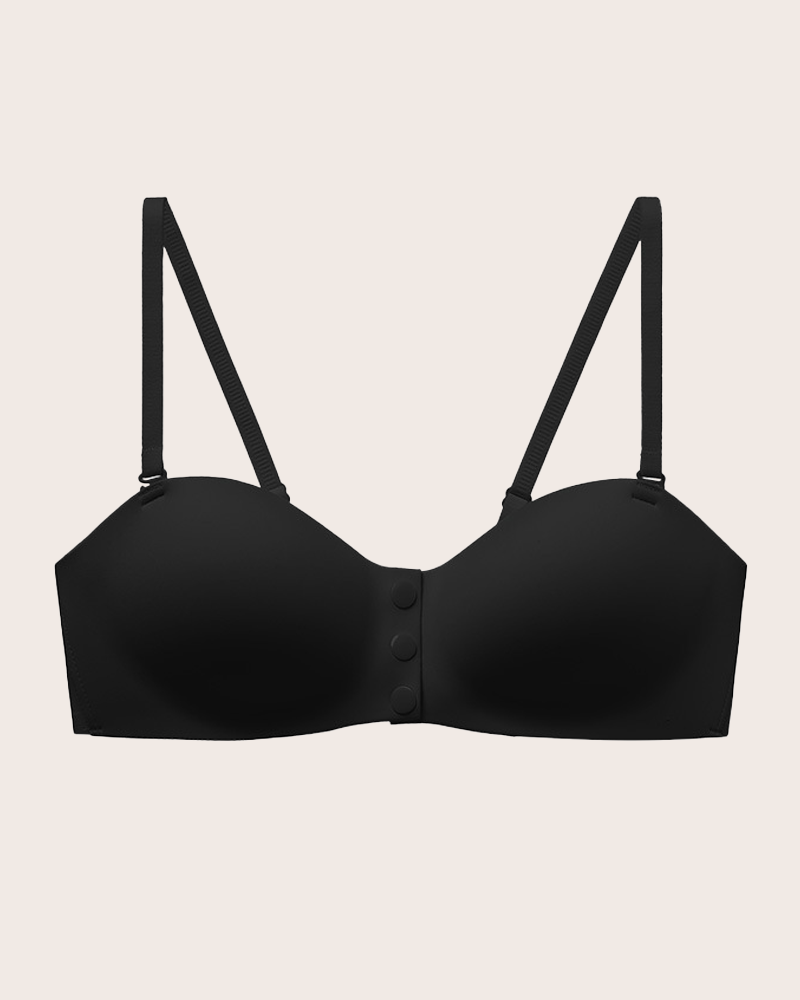 Comfort Front Closure Wireless Bra with Adjustable Thin Straps