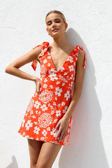 Your Sweetie Print Tie-Strap Mini Dress - 3 Colors