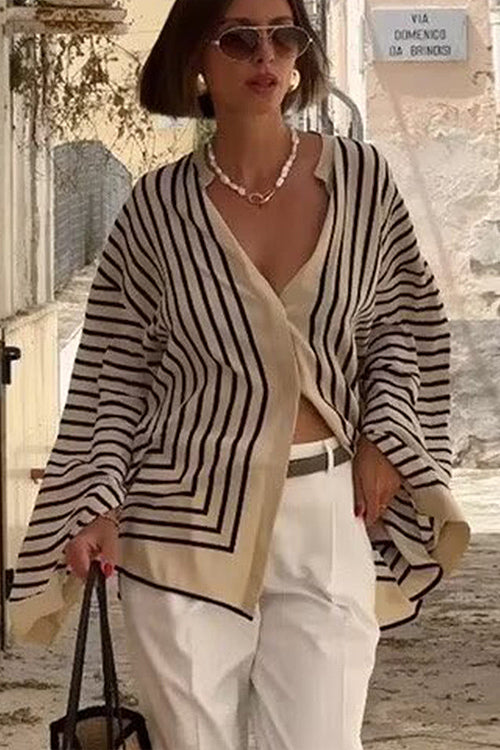 With Ease Striped Long Sleeve Top