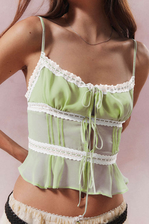 Cutest First Lace Up Cami Top - 6 Colors