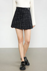 Fajr Black Pleated Skirt